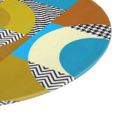 Planche À Découper Collage géométrique : cercles, motif vintage. (Coin)