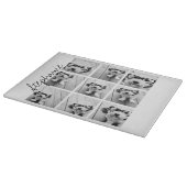 Planche À Découper Collage photo de 9 Carrés - noir et blanc (Coin)