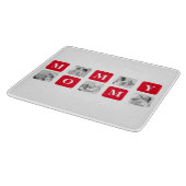 Planche À Découper Collage photo personnalisé MOMMY Red (Coin)