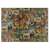 Planche À Découper Collage vintage des cartes Halloween (Devant)