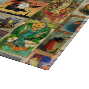 Planche À Découper Collage vintage des cartes Halloween