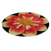 Planche À Découper Collarette orange et jaune Dahlia Floral (Coin)