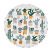 Planche À Découper Collection Cactus dans Pots Design (Devant)