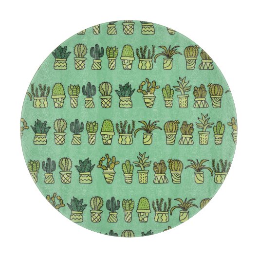 Planche À Découper Collection Cactus : Jeu De Doodles Dessiné À La Ma (Devant)