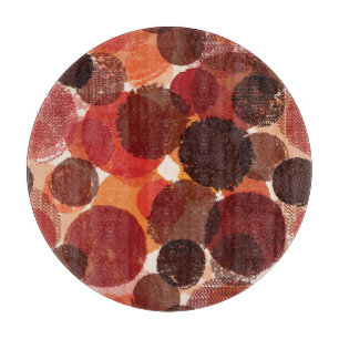 Planche À Découper Collection de Motifs Abstraits colorés et intempor