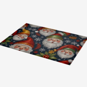 Planche À Découper Collection de Noël du Père Noël vintage