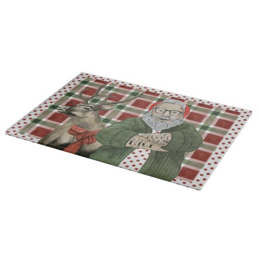 Planche À Découper Collection Hipster Père Noël (Coin)