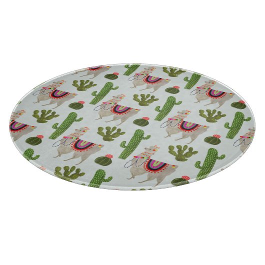 Planche À Découper Collection Llamarama | Cactus & Llama Motif (Coin)