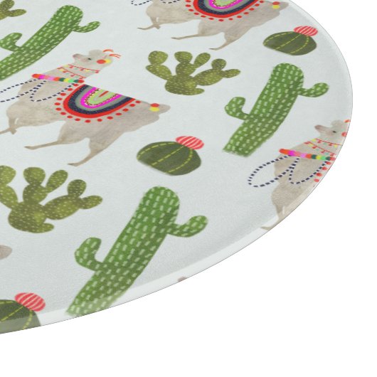Planche À Découper Collection Llamarama | Cactus & Llama Motif (Coin)
