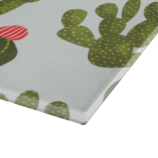 Planche À Découper Collection Llamarama | Motif Cactus mignon (Coin)