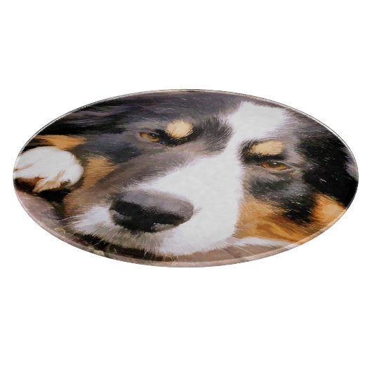 PLANCHE À DÉCOUPER COLLIE FRONTALIÈRE (Coin)