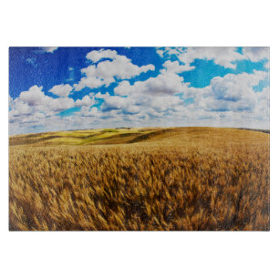 Planche À Découper Collines ondoyantes de blé mûr