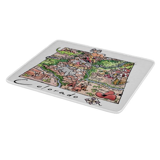 PLANCHE À DÉCOUPER COLORÉ (Coin)