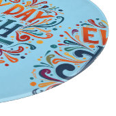 Planche À Découper Coloré "Chaque jour est un nouveau départ" Motivat (Coin)