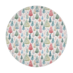 Planche À Découper Coloré Pastel Pine de Noël Motif