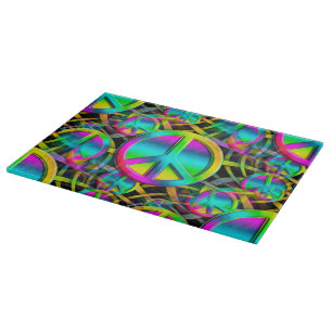 Planche À Découper Coloré PEACE motif sans faille + vos idées