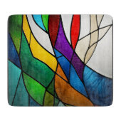 Planche À Découper Coloré Vitrage Mosaïque Abstraction (Devant)