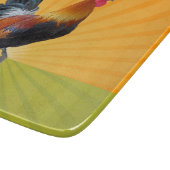 Planche à découper colorée en verre de coq (Coin)