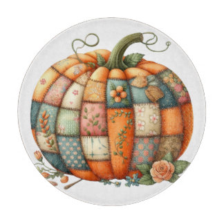 PLANCHE À DÉCOUPER COLORFUL EMBROIDERY LOOK FALL PUMPKIN