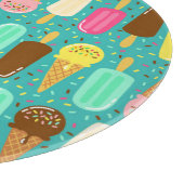 Planche À Découper Colorful Ice Cream Pattern Summer  (Coin)
