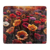 Planche À Découper Colorful Poppies (Devant)