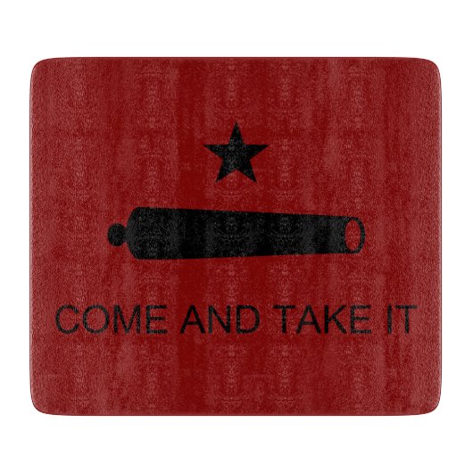 Planche À Découper Come & Take It ! Flag de Texas State (Devant)