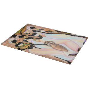 Planche À Découper Commission Africaine de Coupe Peinture Moderne