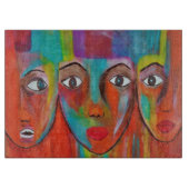 Planche À Découper Commission Africaine de Peinture à l'huile (Devant)