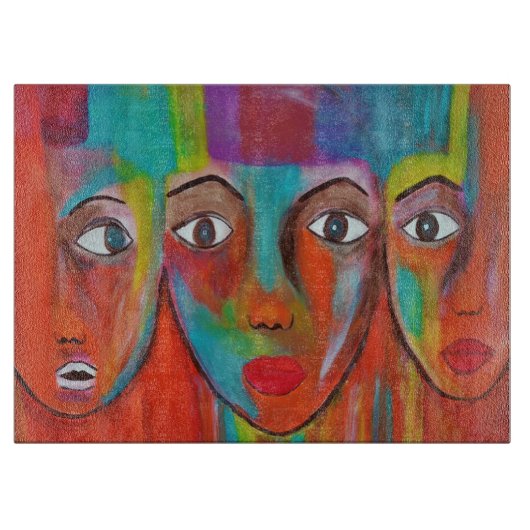 Planche À Découper Commission Africaine de Peinture à l'huile (Devant)