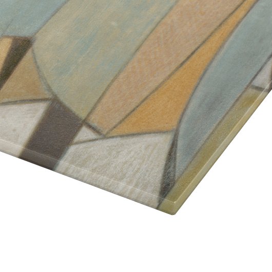 Planche À Découper Composition Abstraite avec des couleurs bouchées (Coin)