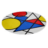 Planche À Découper Composition de couleurs primaires de Mondrian (Coin)