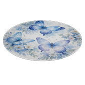 Planche À Découper Composition florale Papillon Bleu (Coin)