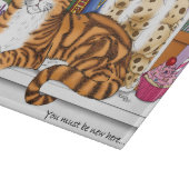 Planche À Découper Comptoir de cuisine Orange Tabby Top Chat (Coin)