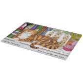 Planche À Découper Comptoir de cuisine Orange Tabby Top Chat (Coin)