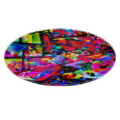 Planche À Découper Conception abstraite colorée (Coin)