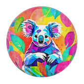 Planche À Découper Conception Abstraite de Koala (Devant)