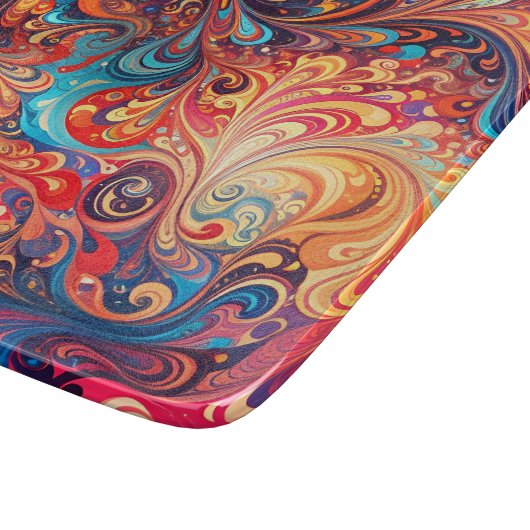 Planche À Découper Conception abstraite dynamique (Coin)