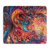 Planche À Découper Conception abstraite dynamique (Devant)