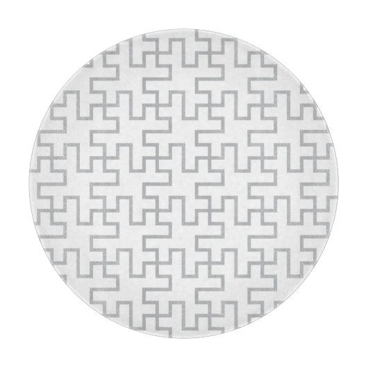 Planche À Découper Conception abstraite géométrique de plancher (Devant)