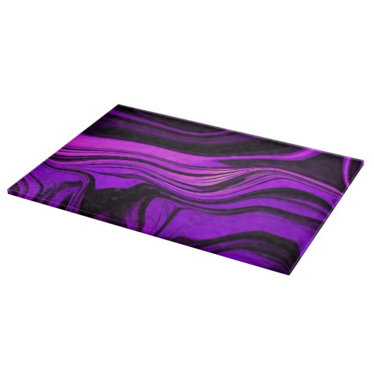 Planche À Découper Conception abstraite violette (Coin)