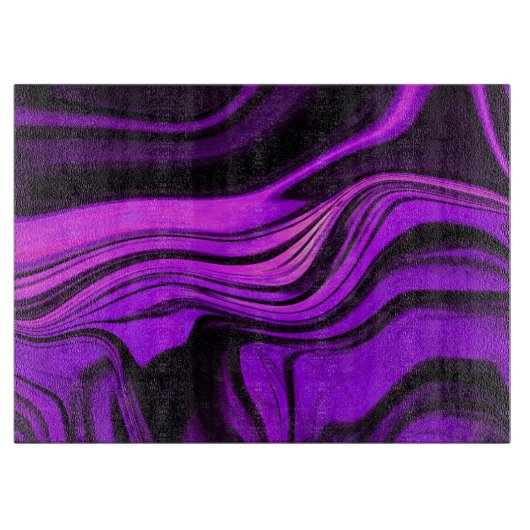 Planche À Découper Conception abstraite violette (Devant)