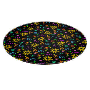 Planche À Découper Conception colorée d'arrière - plan pour des