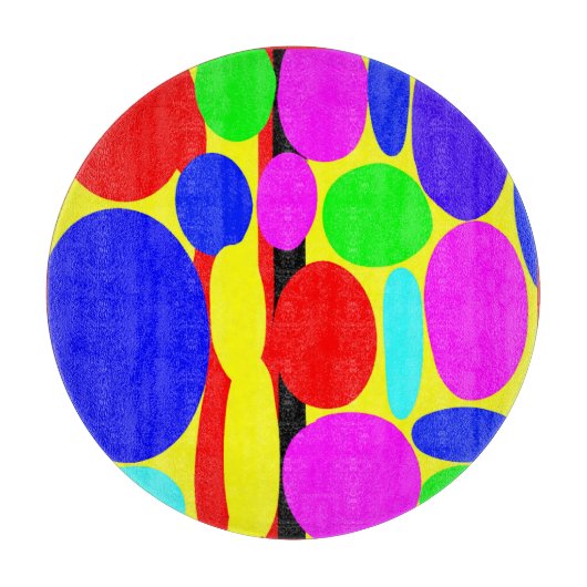 Planche À Découper Conception colorée dynamique (Devant)