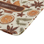 Planche À Découper Conception Cosy Spice - Nom personnalisé (Coin)