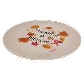 Planche À Découper Conception d'automne heureuse et bénie (Coin)