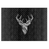 Planche À Découper Conception de Cerfs d'Argent sur l'impression en f (Devant)