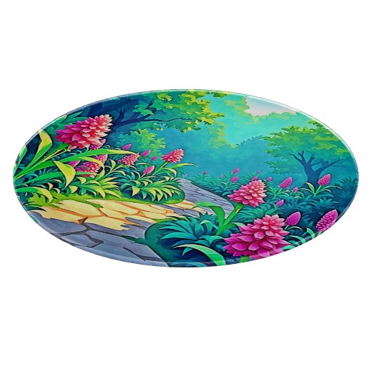 Planche À Découper Conception de chemin de jardin magique (Coin)