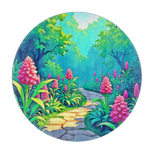 Planche À Découper Conception de chemin de jardin magique