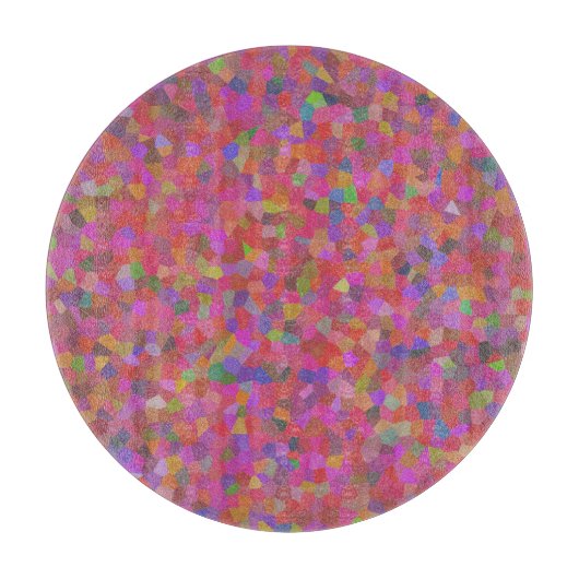 Planche À Découper Conception de confettis multicolores (Devant)