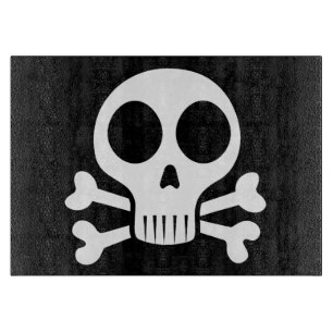Planche À Découper Conception de crâne de pirate